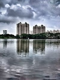 Reflection of clouds in water