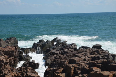 Scenic view of sea against sky