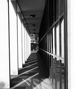 Empty corridor of building