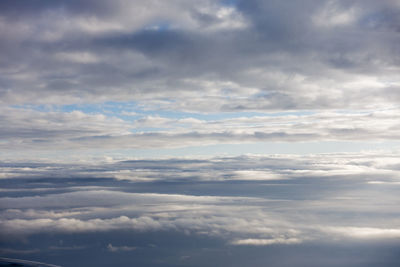 Low angle view of clouds in sky