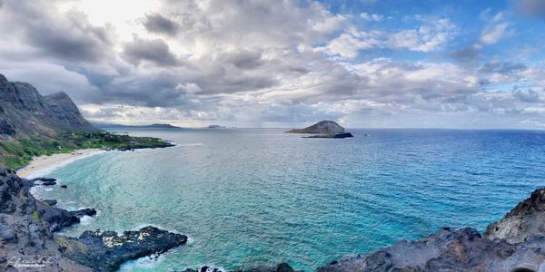 Scenic view of sea against sky