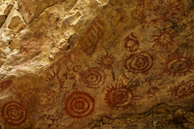 Full frame shot of cave painting