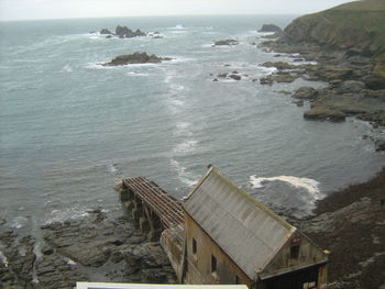 Lifeboat station on lizard point in cornwall