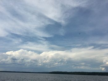 Scenic view of calm sea against sky