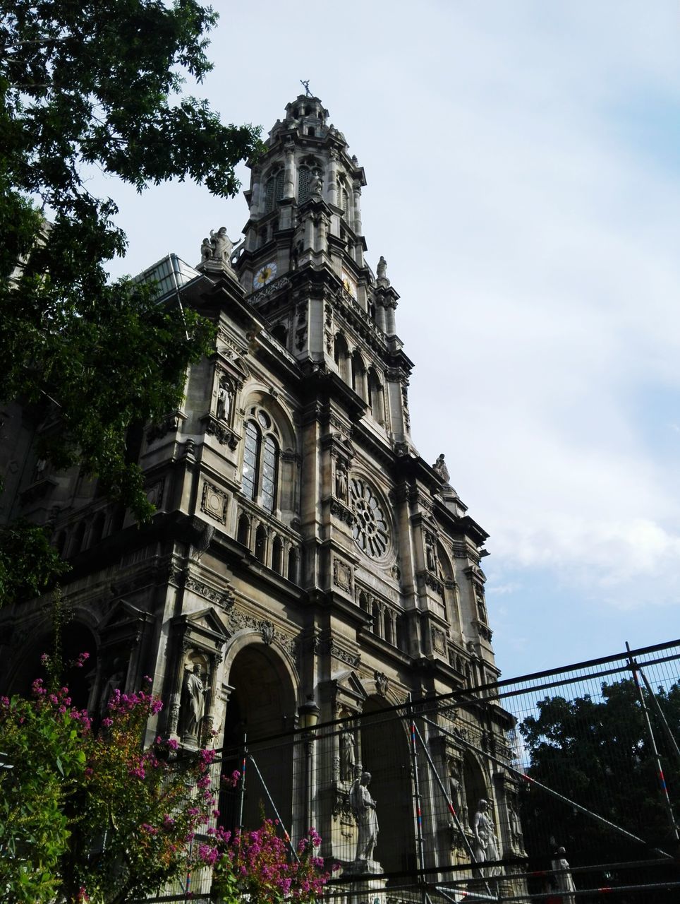 LOW ANGLE VIEW OF HISTORIC CHURCH