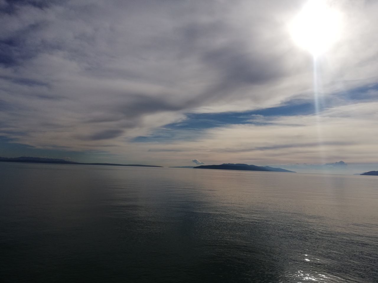 SCENIC VIEW OF SEA DURING SUNSET