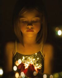 Close-up of girl