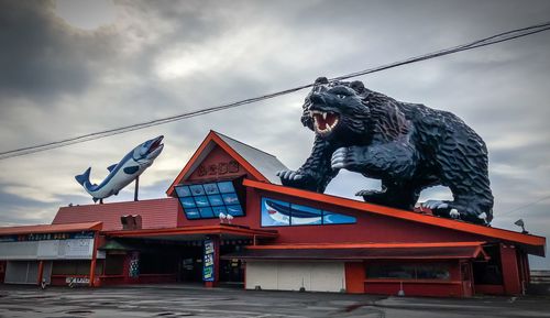 Low angle view of a horse