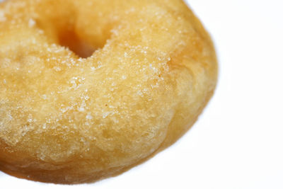 Close-up of ice cream over white background