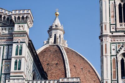 Low angle view of buildings against sky