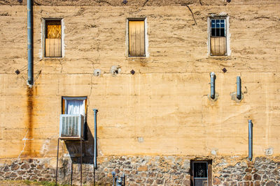 Exterior of abandoned house