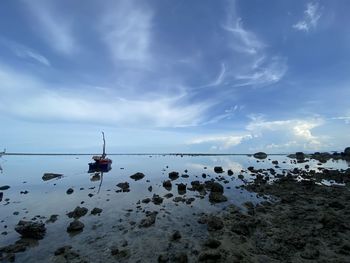 Scenic view of sea against sky