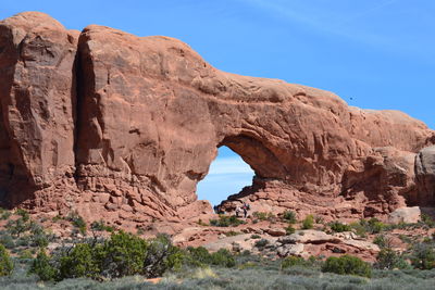 View of rock formations