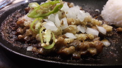 Close-up of food in plate