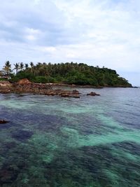 Scenic view of sea against sky