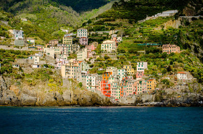 Buildings in city at waterfront