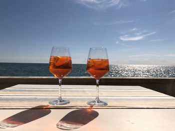 Close-up of drink on table