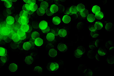 Defocused image of illuminated lights