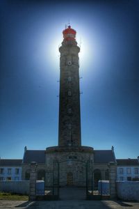 Low angle view of lighthouse