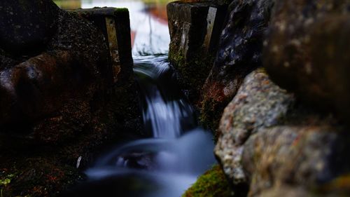 Scenic view of waterfall