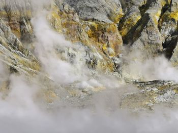 Scenic view of waterfall