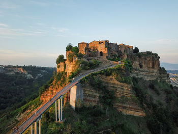 View of fort against sky