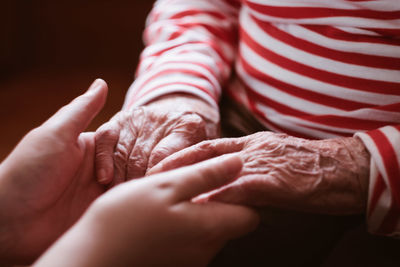 Close-up of hands