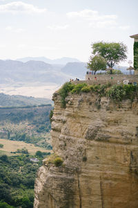 Scenic view of mountain against sky