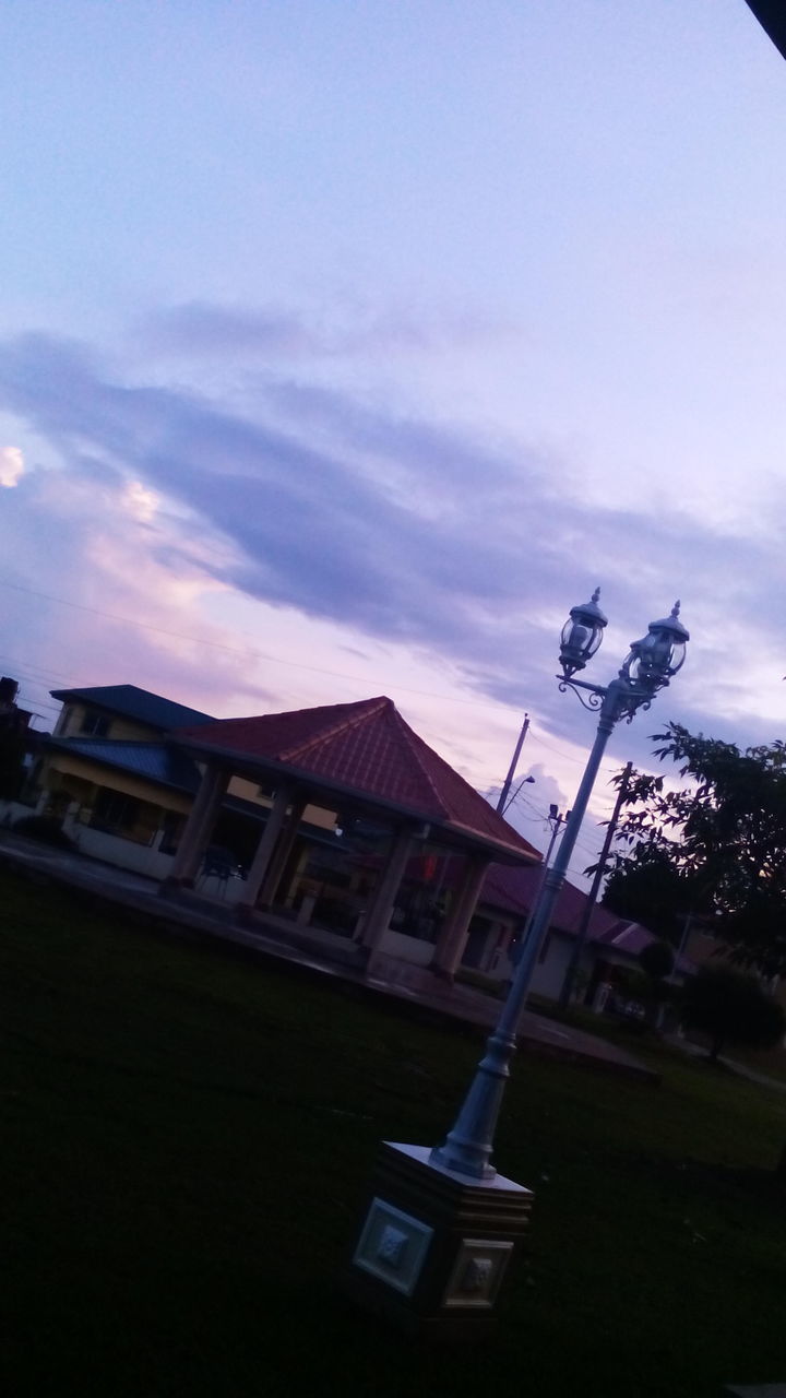 sky, building exterior, built structure, house, architecture, cloud - sky, outdoors, residential building, no people, sunset, detached house, day