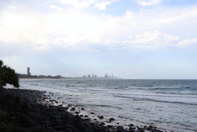 Scenic view of sea against sky