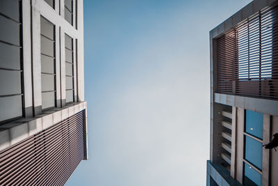 Low angle view of building against clear sky