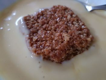 Close-up of meat in plate