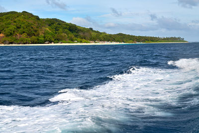 Scenic view of sea against sky