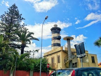 Low angle view of building against sky