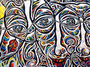 Full frame shot of colorful painting