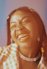 Portrait of a smiling young woman