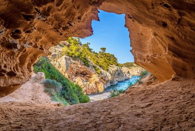 Warm spring day in calo des moro, mallorca, spain