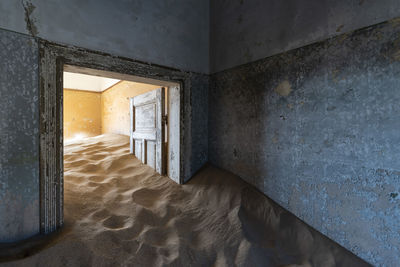 Interior of abandoned building