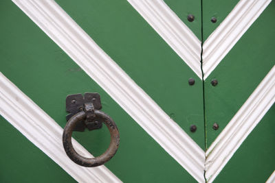 Close-up of wooden door
