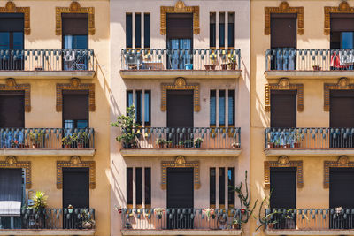 Full frame shot of residential building