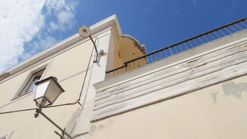 Low angle view of building against sky