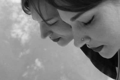 Close-up portrait of teenage girl