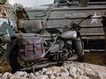 Close-up of abandoned truck