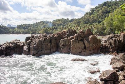 Scenic view of sea against sky