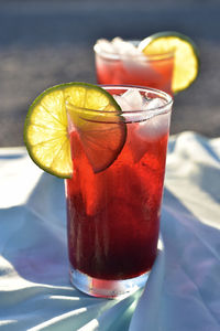 Close-up of drink on table