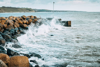 Scenic view of sea against sky