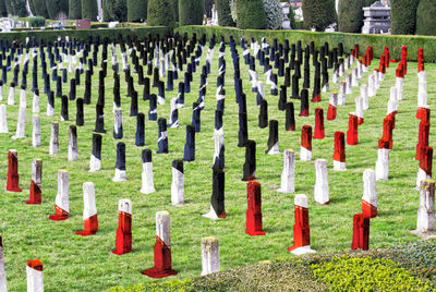 View of world war memorial cemetery