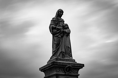 Low angle view of statue