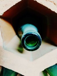 High angle view of pipe