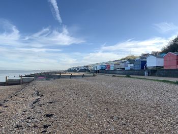 Beach by sea against sky